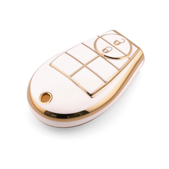 New-Aftermarket-Nano-High-Quality-Cover-For-Dodge-Remote-Key-2-Button-White-Color-Dodge-A11J2---Emirates-Keys