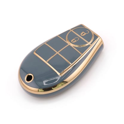 New-Aftermarket-Nano-High-Quality-Cover-For-Dodge-Remote-Key-2-Button-Gray-Color-Dodge-A11J2---Emirates-Keys