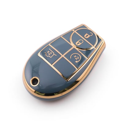 New-Aftermarket-Nano-High-Quality-Cover-For-Dodge-Remote-Key-4-Button-Gray-Color-Dodge-A11J4B---Emirates-Keys