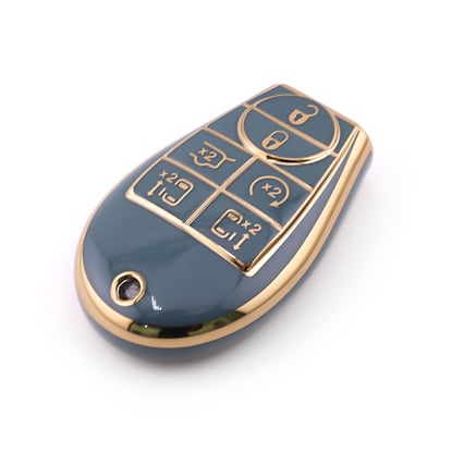 New-Aftermarket-Nano-High-Quality-Cover-For-Dodge-Remote-Key-6-Button-Gray-Color-Dodge-A11J6B---Emirates-Keys