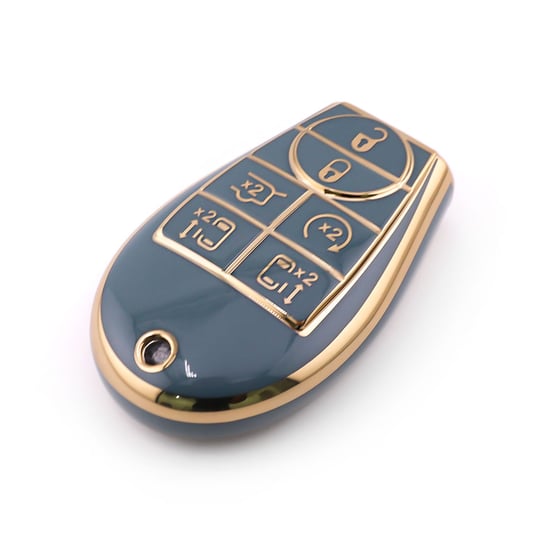 New-Aftermarket-Nano-High-Quality-Cover-For-Dodge-Remote-Key-6-Button-Gray-Color-Dodge-A11J6B---Emirates-Keys