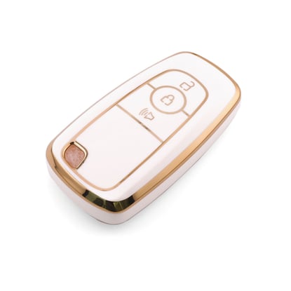 New-Aftermarket-Nano-High-Quality-Cover-For-Ford-Remote-Key-3-Button-White-Color-Ford-B11J3B---Emirates-Keys