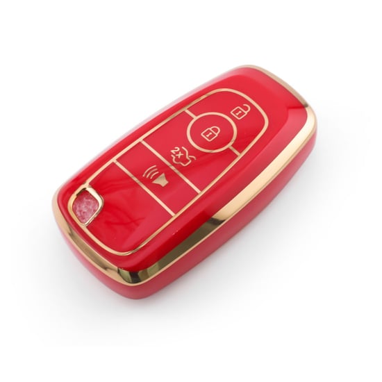 New-Aftermarket-Nano-High-Quality-Cover-For-Ford-Remote-Key-4-Button-Red-Color-Ford-B11J4B---Emirates-Keys