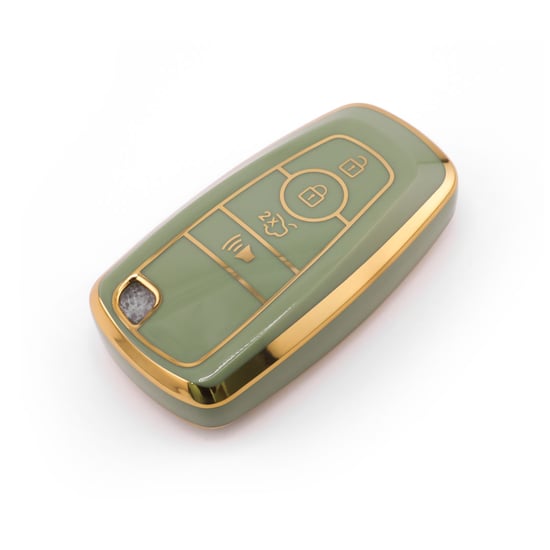 New-Aftermarket-Nano-High-Quality-Cover-For-Ford-Remote-Key-4-Button-Green-Color-Ford-B11J4B---Emirates-Keys