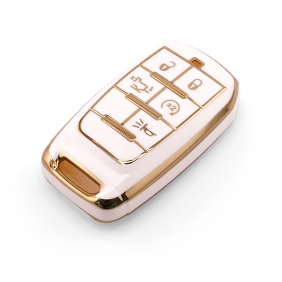 New-Aftermarket-Nano-High-Quality-Cover-For-Jeep-Remote-Key-5-Button-White-Color-Jeep-D11J5B---Emirates-Keys