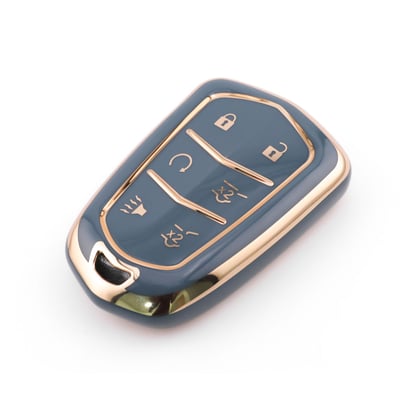New-Aftermarket-Nano-High-Quality-Cover-For-Cadillac-Remote-Key-6-Button-Gray-Color-CDLC-A11J6---Emirates-Keys