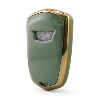 New-Aftermarket-Nano-High-Quality-Cover-For-Cadillac-Remote-Key-6-Button-Green-Color-CDLC-A11J6---Emirates-Keys