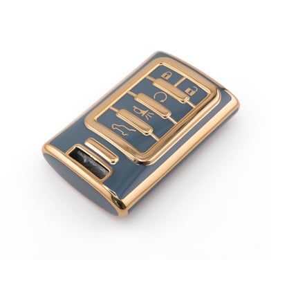 New-Aftermarket-Nano-High-Quality-Cover-For-Cadillac-Remote-Key-5-Button-Gray-Color-CDLC-C11J5A---Emirates-Keys