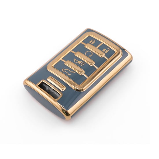 New-Aftermarket-Nano-High-Quality-Cover-For-Cadillac-Remote-Key-5-Button-Gray-Color-CDLC-C11J5A---Emirates-Keys