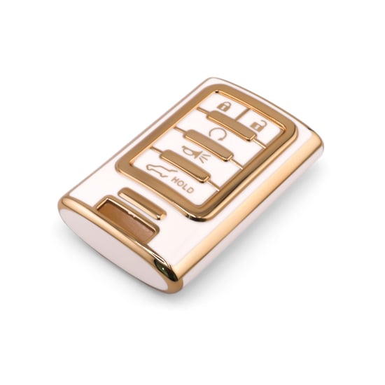 New-Aftermarket-Nano-High-Quality-Cover-For-Cadillac-Remote-Key-5-Button-White-Color-CDLC-C11J5B---Emirates-Keys