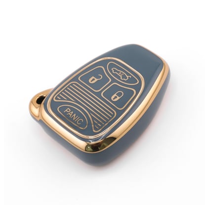 New-Aftermarket-Nano-High-Quality-Cover-For-Chrysler-Remote-Key-4-Button-Gray-Color-CRSL-A11J4---Emirates-Keys