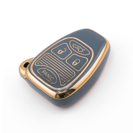 New-Aftermarket-Nano-High-Quality-Cover-For-Chrysler-Remote-Key-4-Button-Gray-Color-CRSL-A11J4---Emirates-Keys