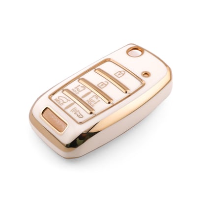 New-Aftermarket-Nano-High-Quality-Cover-For-Kia-Remote-Key-6-Button-White-Color-KIA-O11J6---Emirates-Keys