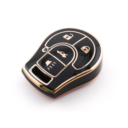 New-Aftermarket-Nano-High-Quality-Cover-For-Nissan-Remote-Key-4-Button-Black-Color-NS-D11J4B---Emirates-Keys