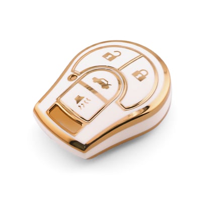 New-Aftermarket-Nano-High-Quality-Cover-For-Nissan-Remote-Key-4-Button-White-Color-NS-D11J4B---Emirates-Keys