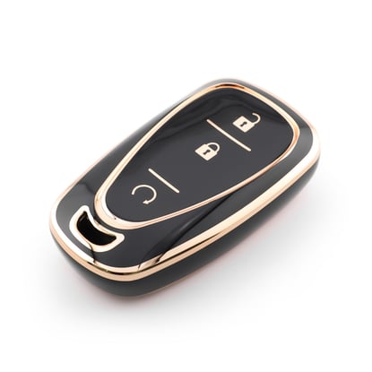 New-Aftermarket-Nano-High-Quality-Cover-For-Chevrolet-Remote-Key-3-Button-Black-Color-CRL-B11J3A---Emirates-Keys