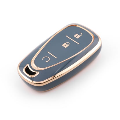 New-Aftermarket-Nano-High-Quality-Cover-For-Chevrolet-Remote-Key-3-Button-Gray-Color-CRL-B11J3A---Emirates-Keys