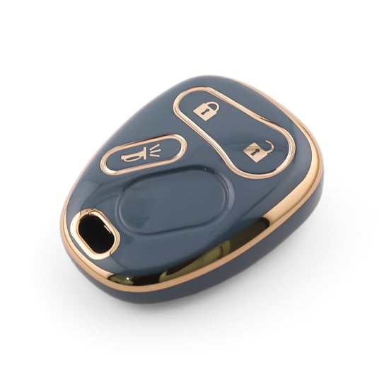 New-Aftermarket-Nano-High-Quality-Cover-For-Chevrolet-Remote-Key-3-Button-Gray-Color-CRL-G11J3---Emirates-Keys