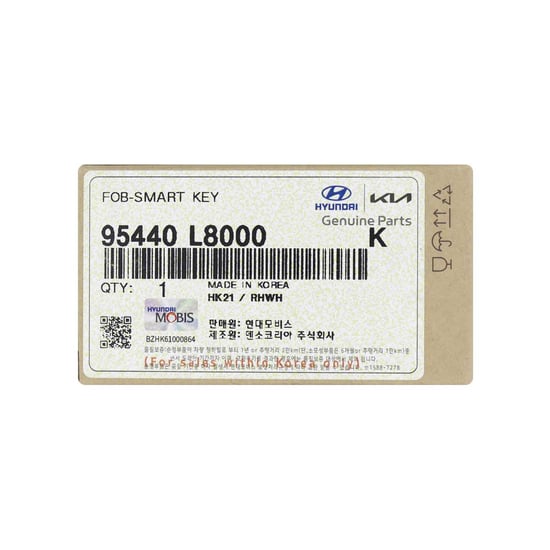 New-Kia-K8-2022-Genuine---OEM-Smart-Remote-Key-4+1-Buttons-433MHz-OEM-Part-Number:-95440-L8000---Emirates-Keys