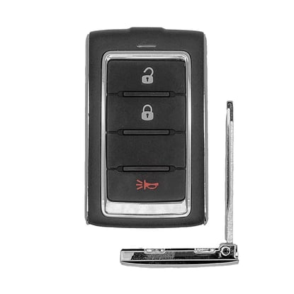 New-Aftermarket-Jeep-Grand-Wagoneer-2022-2023-Smart-Remote-Key-2+1-Buttons-433MHz-Compatible-Part-Number:-685169738AA---FCC-ID:-M3NWXF0B1---Emirates-Keys