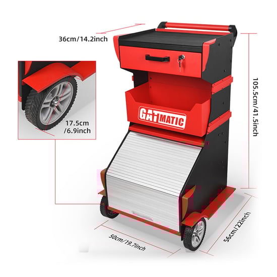 New-GATmatic-GEC403-Multi-functional-Tool-Trolley-with-New-Appearance-Is-A-Portable-Storage-Unit-That-Is-Designed-To-Keep-All-Your-Tools-Organized---Emirates-Keys