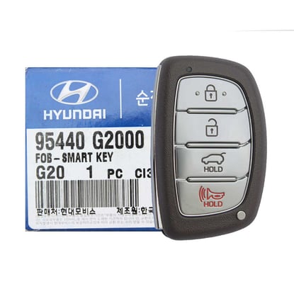 NEW-Hyundai-Ioniq-Hybrid-Electric-2017-2019-Genuine-OEM-Smart-Key-Remote-4-Buttons-433MHz-95440-G2000-95440G2000---FCCID:-TQ8-FOB-4F11
