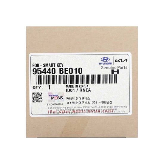 New-Hyundai-Kona-2024-Genuine---OEM-Smart-Remote-Key-4+1-Buttons-433MHz-OEM-Part-Number:-95440-BE010---Emirates-Keys