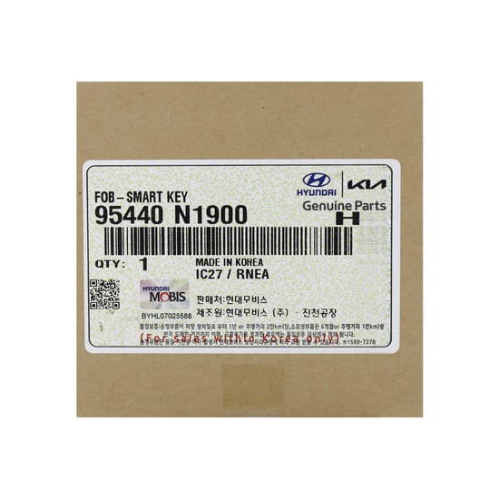 New-Hyundai-Grandeur-2023-Genuine---OEM-Smart-Remote-Key-4+1-Buttons-433MHz-OEM-Part-Number:-95440-N1900---95440-N1900---Emirates-Keys