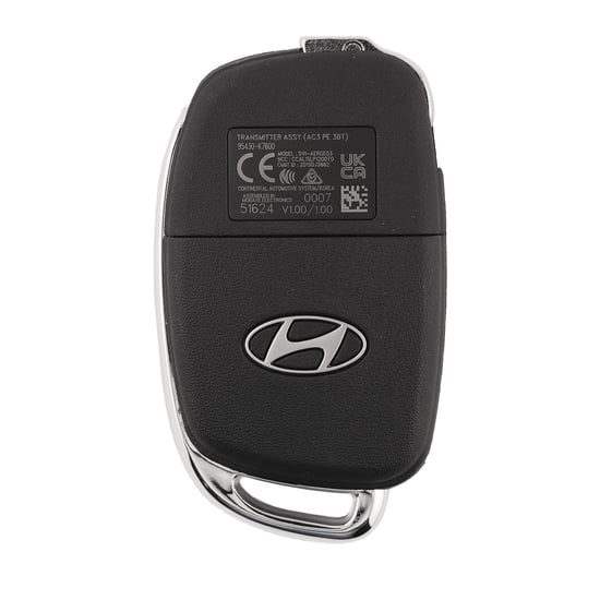 New-Hyundai-I10-2024-Genuine---OEM-Flip-Remote-Key-3-Buttons-433MHz-OEM-Part-Number:-95430-K7600,-95430K7600---Emirates-Keys