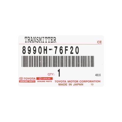 New-Lexus-UX-2025-Genuine---OEM-Smart-Remote-Key-3+1-Buttons-315MHz-OEM-Part-Number:-8990H-76F20,-8990H76F20---Emirates-Keys