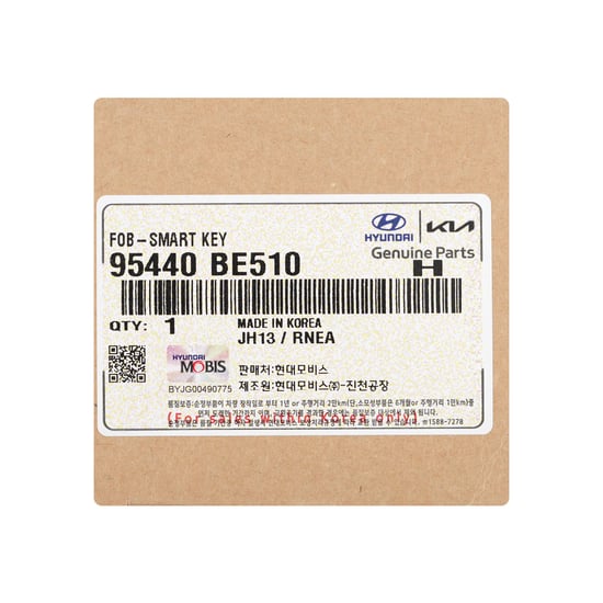 New-Hyundai-Kona-2024-Genuine---OEM-Smart-Remote-Key-4+1-Buttons-433MHz-OEM-Part-Number:-95440-BE510,-95440BE510---Emirates-Keys