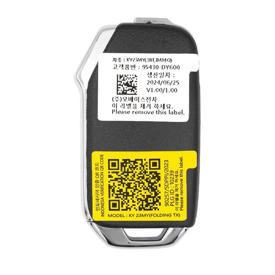 Kia-Carens-2023-Genuine---OEM-Flip-Remote-Key-3-Buttons-433MHz-OEM-Part-Number:-95430-DY600,-95430DY600---Emirates-Keys