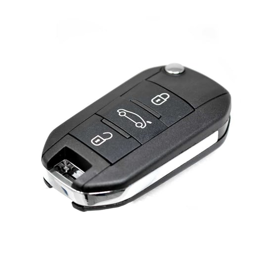 New-Peugeot-301-508-Citroen-C-Elysee-C4-Cactus-Flip-Remote-Key--433-MHz-3-Buttons---MK3-Remotes---Emirates-Keys