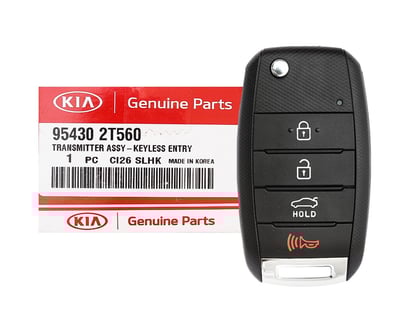 NEW-KIA-Optima-2014-2015-Genuine-OEM-Flip-Remote-Key-4-Buttons-315MHz-Without-Transponder-95430-2T560-954302T560---FCCID:-NYODD4TX1306-TFL---Emirates-Keys