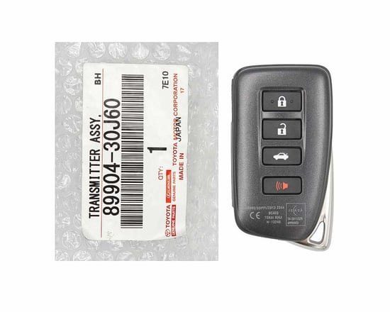 Brand-New-Lexus-ES-2016-Genuine-OEM-Smart-Key-Remote-4-Buttons-433MHz-89904-30J60-,-89904-30J61-,-89904-30J62---Emirates-Keys