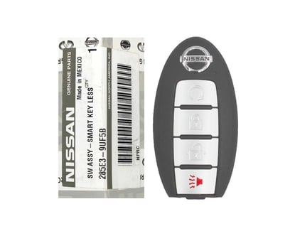 NEW-Nissan-Murano-Pathfinder-2019-2021-Genuine-OEM-Smart-Remote-Key-4-Buttons-433MHz-Manufacturer-Part-Number:-285E3-9UF5B---FCCID:-KR5TXN7---Emirates-Keys