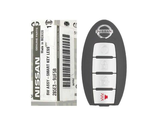 NEW-Nissan-Murano-Pathfinder-2019-2021-Genuine-OEM-Smart-Remote-Key-4-Buttons-433MHz-Manufacturer-Part-Number:-285E3-9UF5B---FCCID:-KR5TXN7---Emirates-Keys