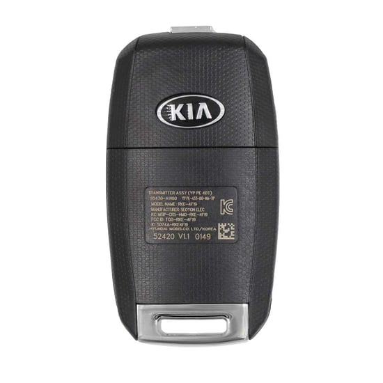 New-Kia-Sedona-2019-Genuine-OEM-Flip-Remote-Key-4-Buttons-433MHz-OEM-Part-Number:-95430-A9160---Emirates-Keys