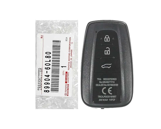 New-Toyota-Prado-Land-cruiser-2018-Genuine-OEM-Smart-Remote-Key-3-Buttons-433MHz-89904-60L80,-89904-60L60,-89904-60L10---Emirates-Keys