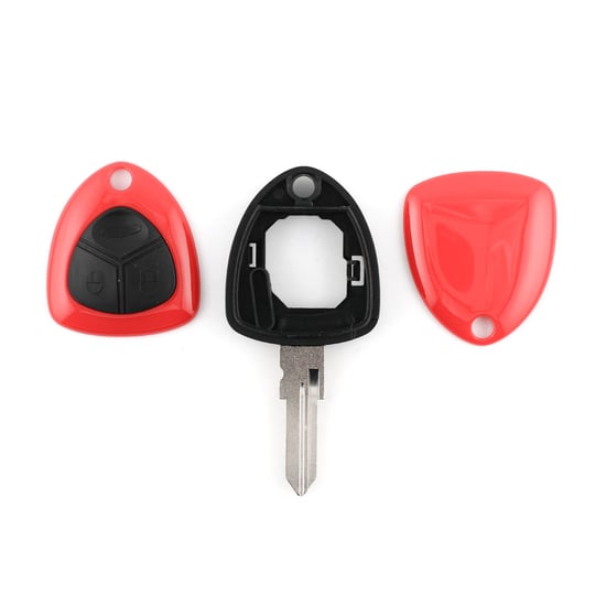 New-Aftermarket-Ferrari-Non-Flip-Remote-Key-Shell-3-Buttons-Normal-Blade-Red-Color-High-Quality-Best-Price---Emirates-Keys