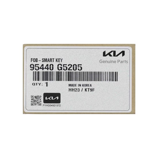 New-KIA-Niro-2022-Genuine-OEM-Smart-Remote-Key-3-Buttons-433MHz-OEM-Part-Number:-95440-G5205---FCC-ID:-FCC-FOB-4F23---Transponder---ID:-HITAG-3---ID47-NCF29A1X