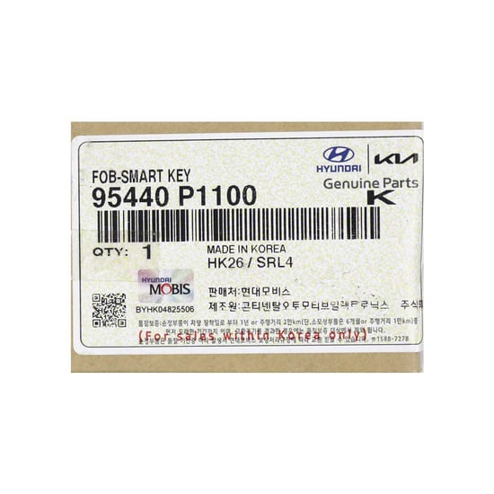 New-Kia-Sportage-2023-Genuine---OEM-Smart-Remote-Key-4+1-Buttons-433MHz-OEM-Part-Number:-95440-P1100---Emirates-Keys