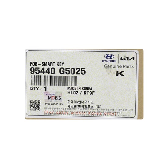 New-Kia-Niro-2022-Genuine---OEM-Smart-Remote-Key-4+1-Buttons-433MHz-OEM-Part-Number:-95440-G5025---Emirates-Keys