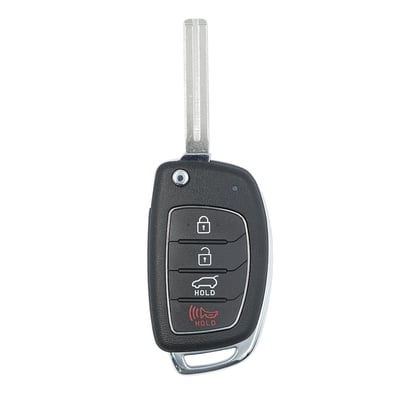 New-Aftermarket-Hyundai-Santa-Fe-2013-2015-Flip-Remote-Key-Shell-3+1-Buttons-TOY48-Blade-Blade-High-Quality-Best-Price---Emirates-Keys