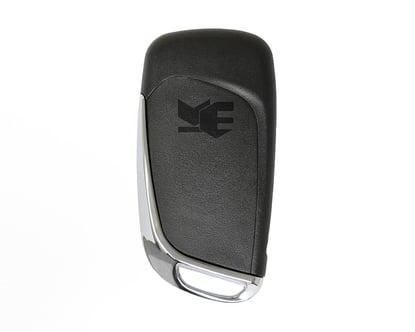 Peugeot-Flip-Remote-Shell-Chrome-3-Button-with-Battery-Holder---MK3