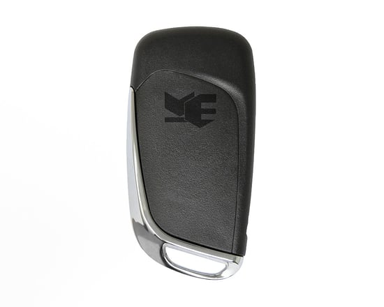 Peugeot-Flip-Remote-Shell-Chrome-3-Button-with-Battery-Holder---MK3
