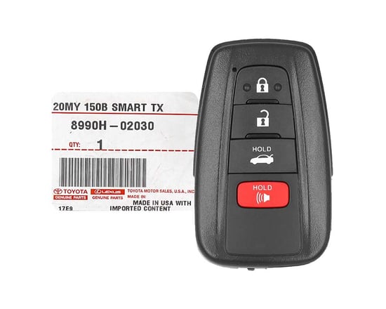 New-Toyota-Corolla-2019-2021-Genuine-OEM-Smart-Remote-Key-4-Buttons-315MHz-Manufacturer-Part-Number:-8990H-12010-,-8990H-02030-,-FCC-ID:-HYQ14FBN.