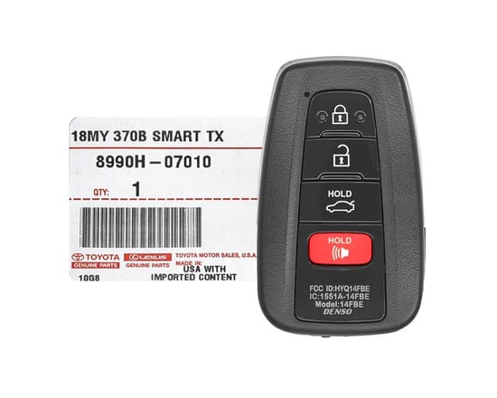 NEW-Toyota-Avalon-2019-2021-Genuine-OEM-Smart-Remote-Key-4-Buttons-315MHz-8990H-07010-8990H07010,-8990H-07070---FCCID-:-HYQ14FBE---Emirates-Keys