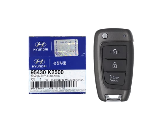NEW-Hyundai-Venue-2020-Genuine-OEM-Flip-Remote-Key-3-Buttons-433MHz-95430-K2500-95430K2500---FCCID:-SY5FD1GRGE03-OEM-Box---Emirates-Keys