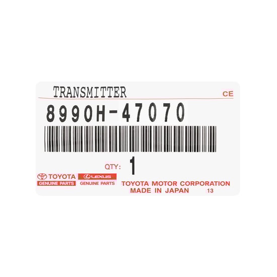 New-Toyota-Prius-2024-Genuine---OEM-Smart-Remote-Key-3+1-Buttons-315MHz-OEM-Part-Number:-8990H-47070,-8990H47070---Emirates-Keys